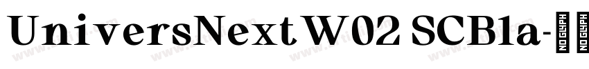 UniversNextW02 SCBla字体转换